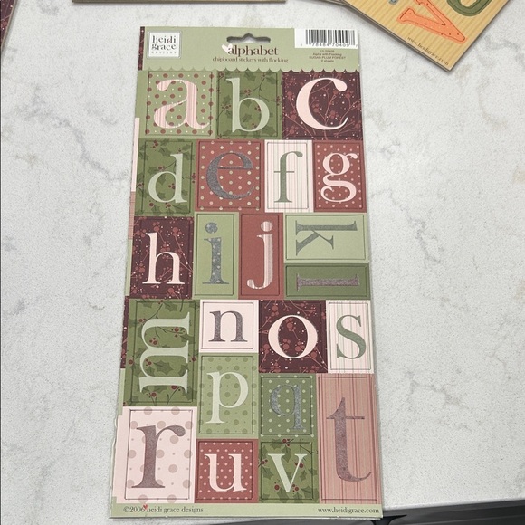 Heidi Grace Designs Alphabet Scrapbook Stickers Set - Picture 3 of 8